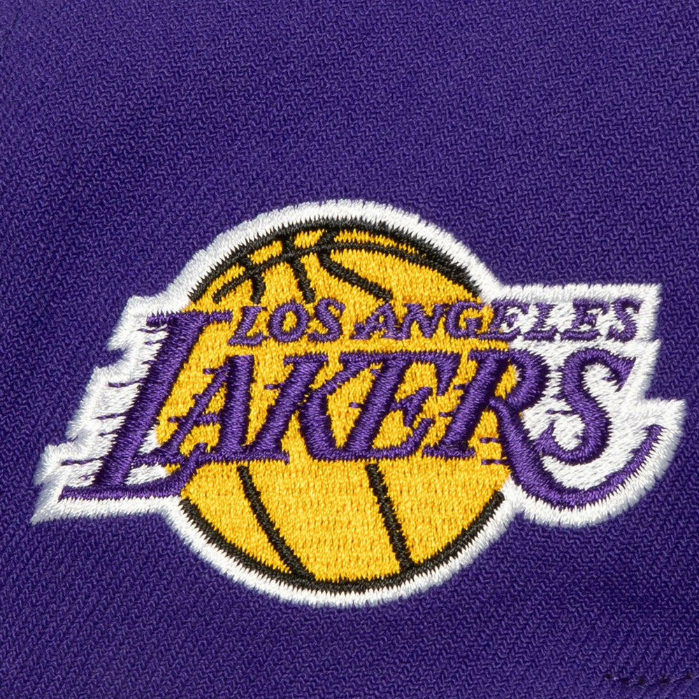 Los Angeles Lakers Retro Sport Color Block Script Snapback Hat Online