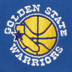 Golden State Warriors Retro Sport Color Block Script Snapback Hat sale On Sale