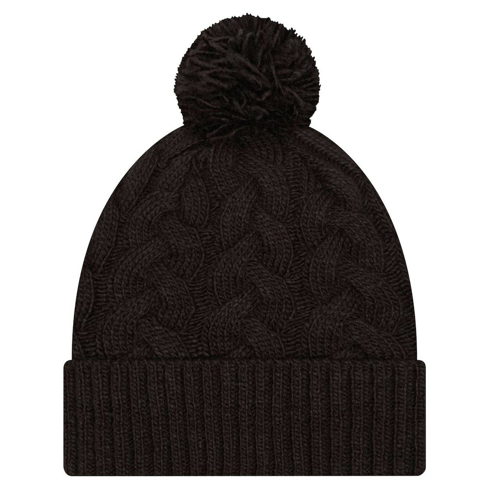 Cincinnati Bengals New Era Women's Cable Cuffed Knit Hat with Pom