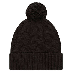 Cincinnati Bengals New Era Women's Cable Cuffed Knit Hat with Pom