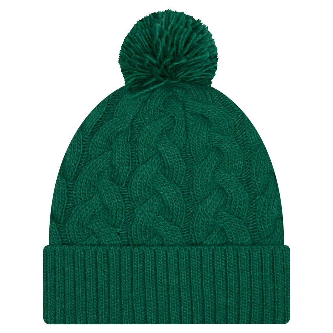 New York Jets New Era Women's Cable Cuffed Knit Hat with Pom