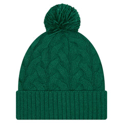 New York Jets New Era Women's Cable Cuffed Knit Hat with Pom