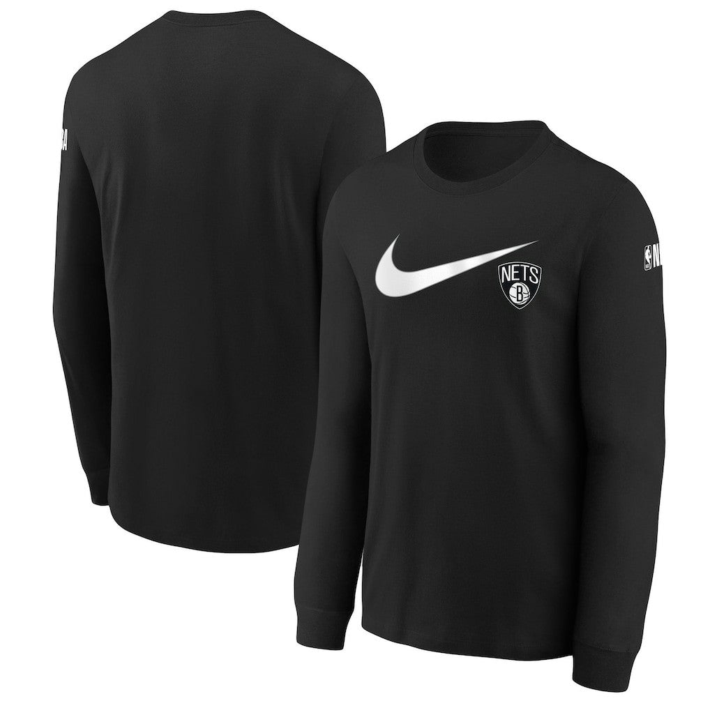 Brooklyn Nets Youth Swoosh Long Sleeve T-Shirt Online