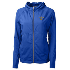 Seattle Mariners Cutter & Buck Women's City Connect Adapt Eco Knit Hybrid Recycled Full-Zip Hooded Jacket | MLB New