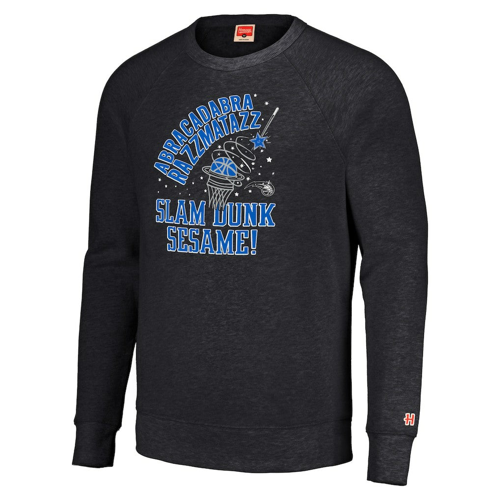 Orlando Magic Homage Unisex Slam Dunk Sesame Tri-Blend Crew Raglan Pullover Sweatshirt On Sale