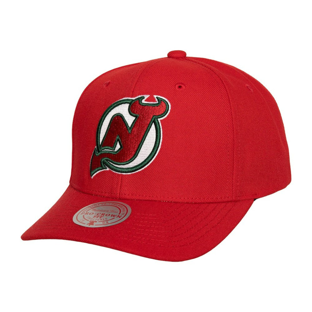 New Jersey Devils Mitchell & Ness Team Ground Pro Adjustable Hat Sale