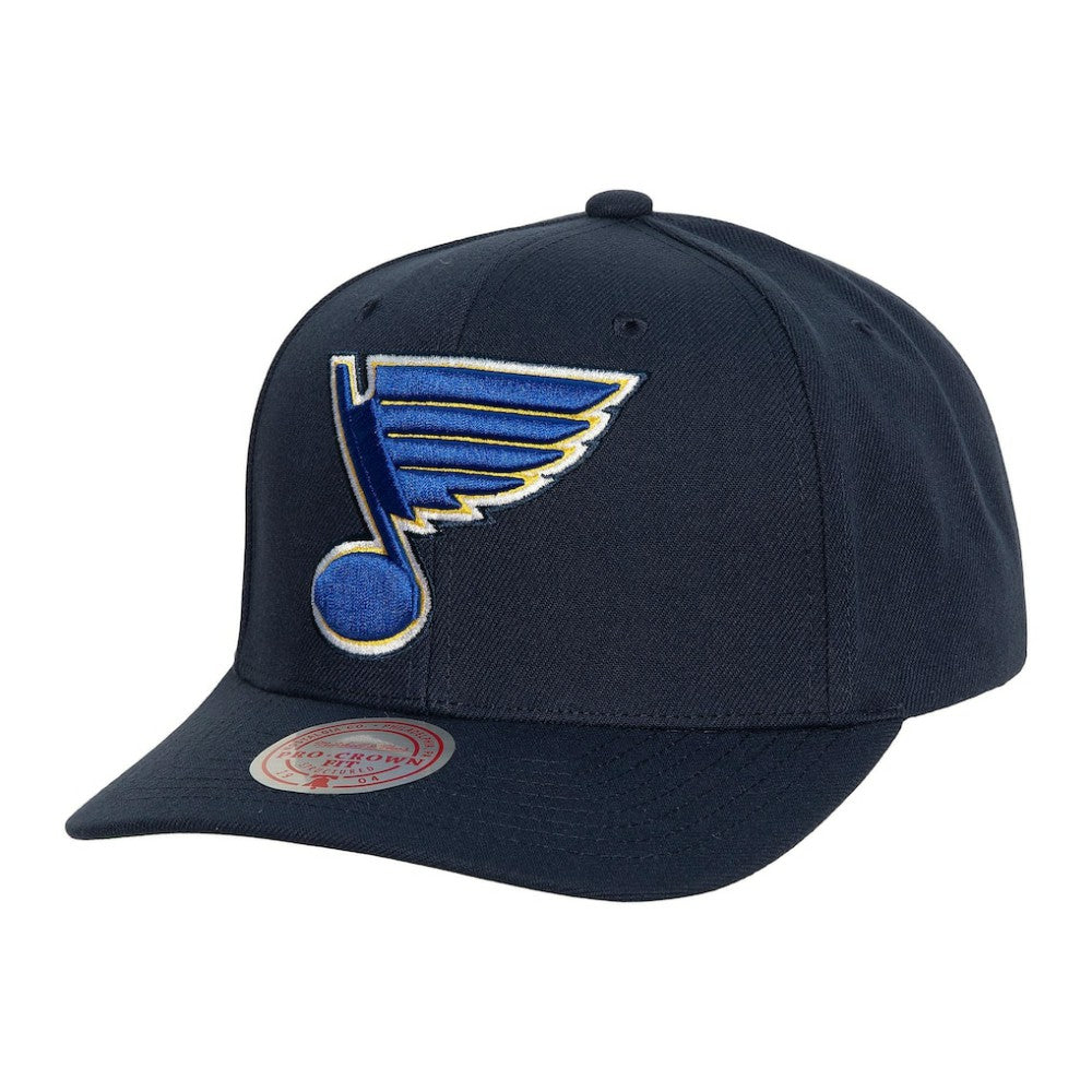 St. Louis Blues Mitchell & Ness Team Ground Pro Adjustable Hat For Sale