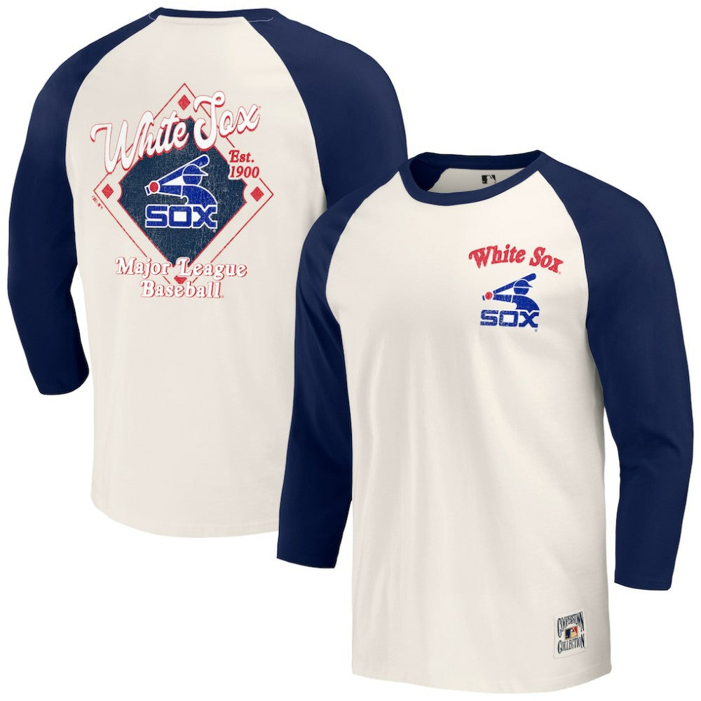 Chicago White Sox Darius Rucker Collection by Fanatics Cooperstown Collection Raglan 3/4-Sleeve T-Shirt | MLB Shop