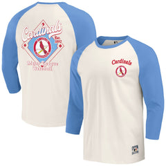 St. Louis Cardinals Darius Rucker Collection by Fanatics Cooperstown Collection Raglan 3/4-Sleeve T-Shirt | MLB Discount