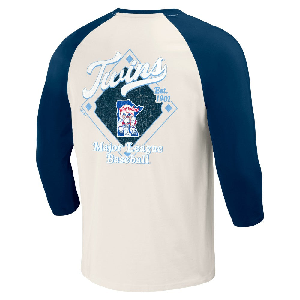 Minnesota Twins Darius Rucker Collection by Fanatics Cooperstown Collection Raglan 3/4-Sleeve T-Shirt | MLB Near me