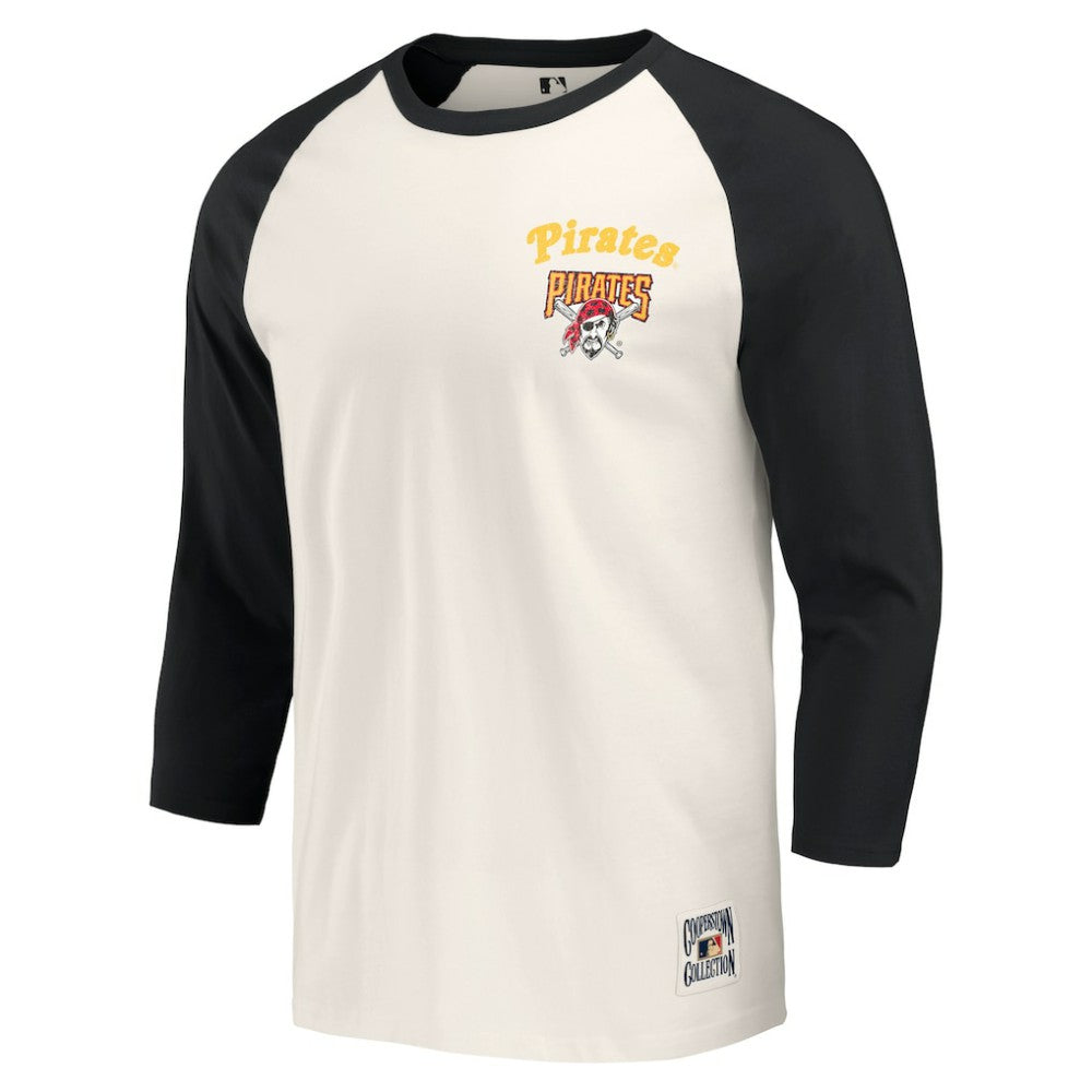 Pittsburgh Pirates Darius Rucker Collection by Fanatics Cooperstown Collection Raglan 3/4-Sleeve T-Shirt | MLB For sale