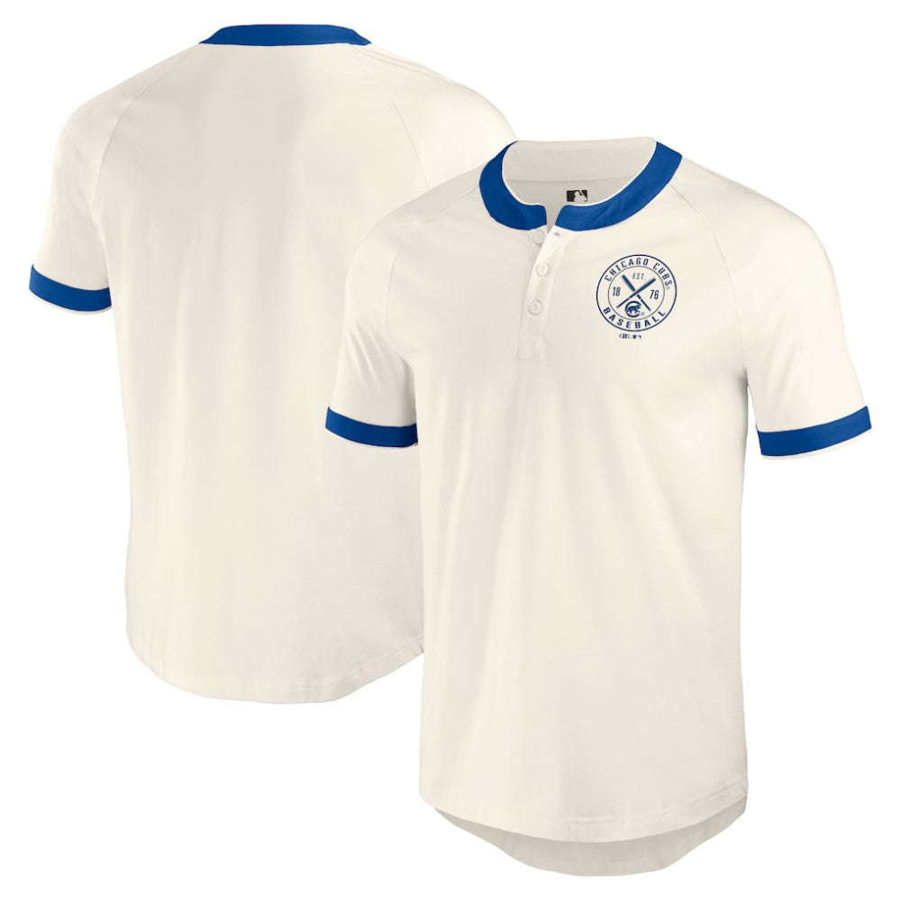Chicago Cubs Darius Rucker Collection by Fanatics Henley Raglan T-Shirt | MLB Outlet