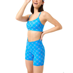 Los Angeles Dodgers Terez Women's TLC Printed High-Waisted Bike Shorts | MLB Online