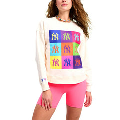 New York Yankees Terez Women's Classic Oversized Pullover Sweatshirt | MLB US