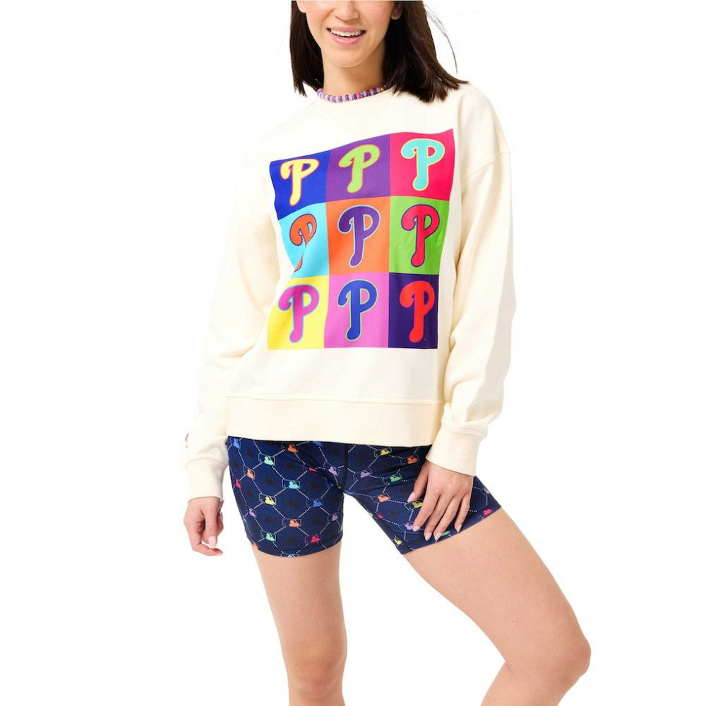 Philadelphia Phillies Terez Women's Classic Oversized Pullover Sweatshirt | MLB For sale