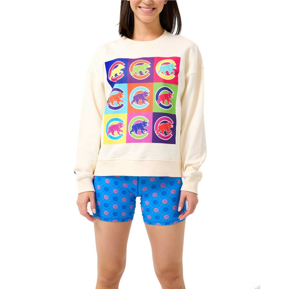 Chicago Cubs Terez Women's Classic Oversized Pullover Sweatshirt | MLB US