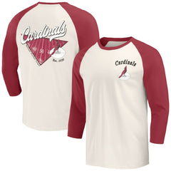 Arizona Cardinals Fanatics Darius Rucker Collection Raglan 3/4 Sleeve T-Shirt