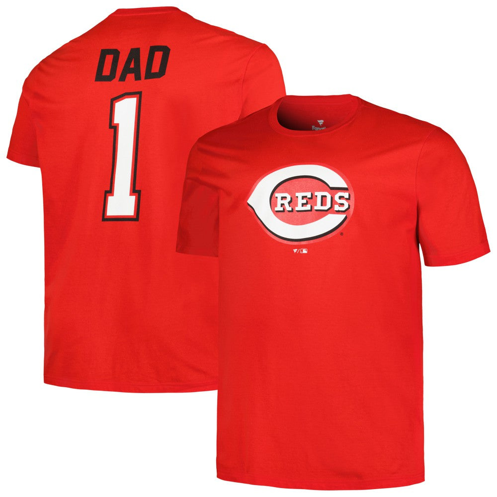 Cincinnati Reds Profile Big & Tall #1 Dad T-Shirt | MLB Discount