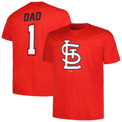 St. Louis Cardinals Profile Big & Tall #1 Dad T-Shirt | MLB Discount