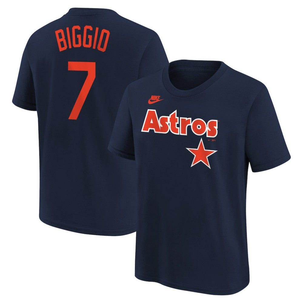 Craig Biggio Houston Astros Nike Youth Cooperstown Collection Name & Number T-Shirt | MLB New