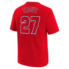Mike Trout Los Angeles Angels Nike Youth Name & Number T-Shirt | MLB Outlet