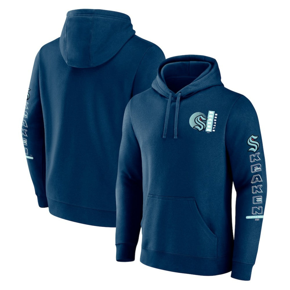 Seattle Kraken Fanatics Revolution Pullover Hoodie For Sale