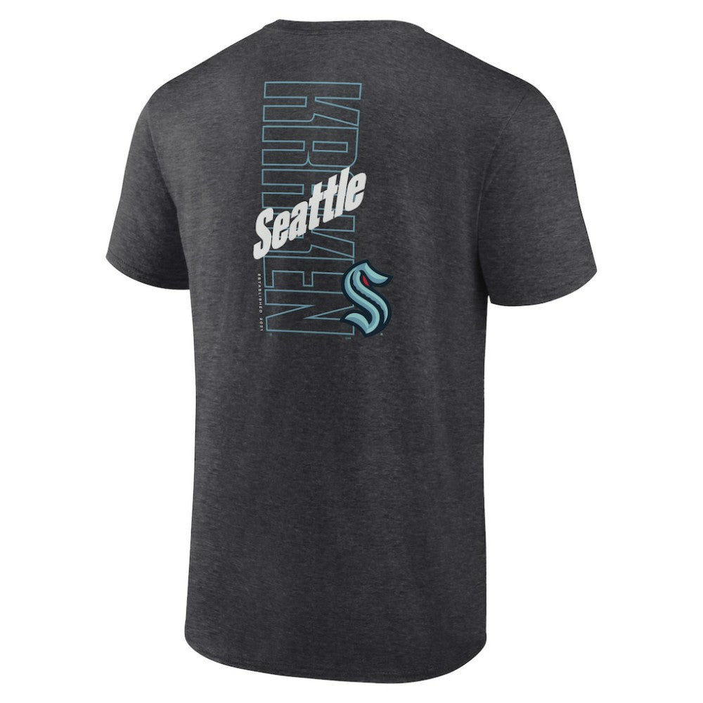Seattle Kraken Fanatics Backbone T-Shirt On Sale