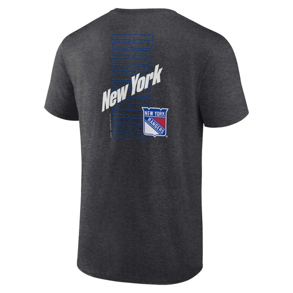 New York Rangers Fanatics Backbone T-Shirt On Sale