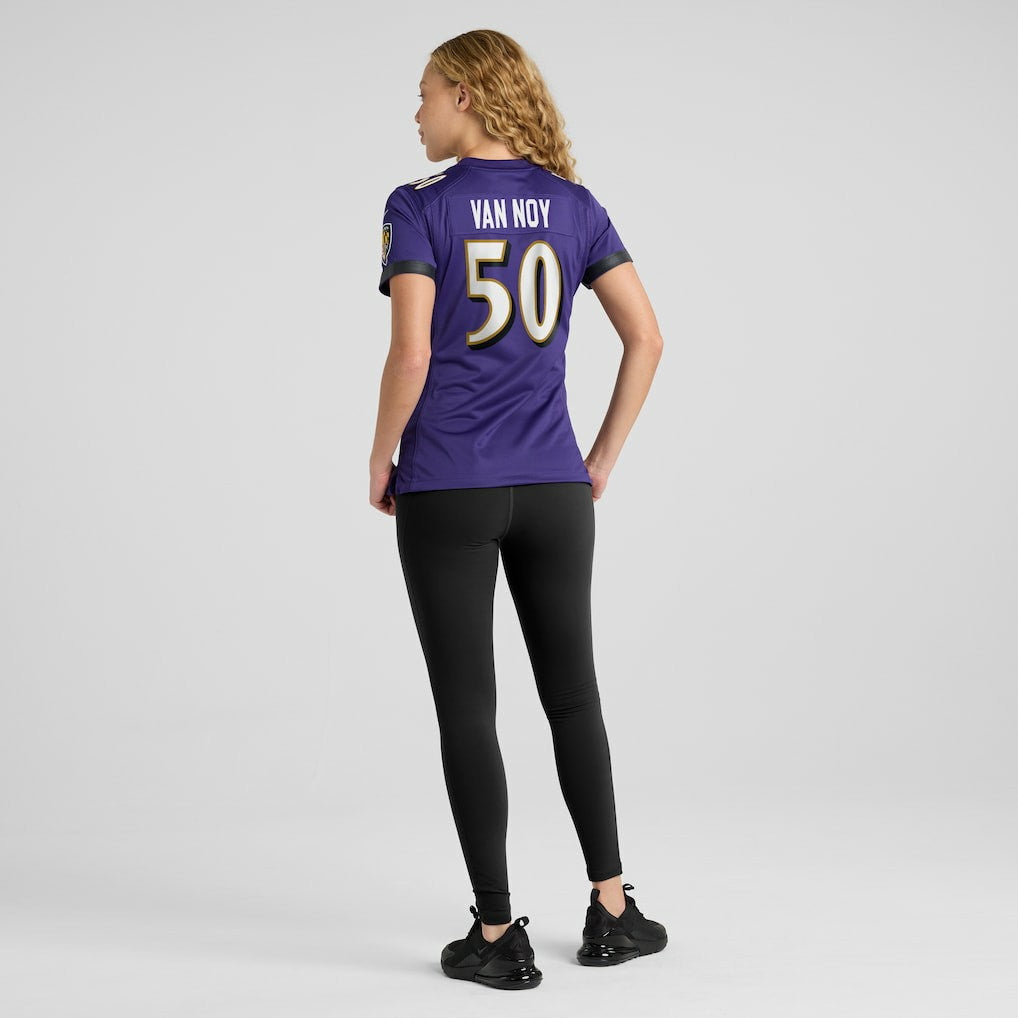 Kyle Van Noy Baltimore Ravens Women's Game Jersey - Purple