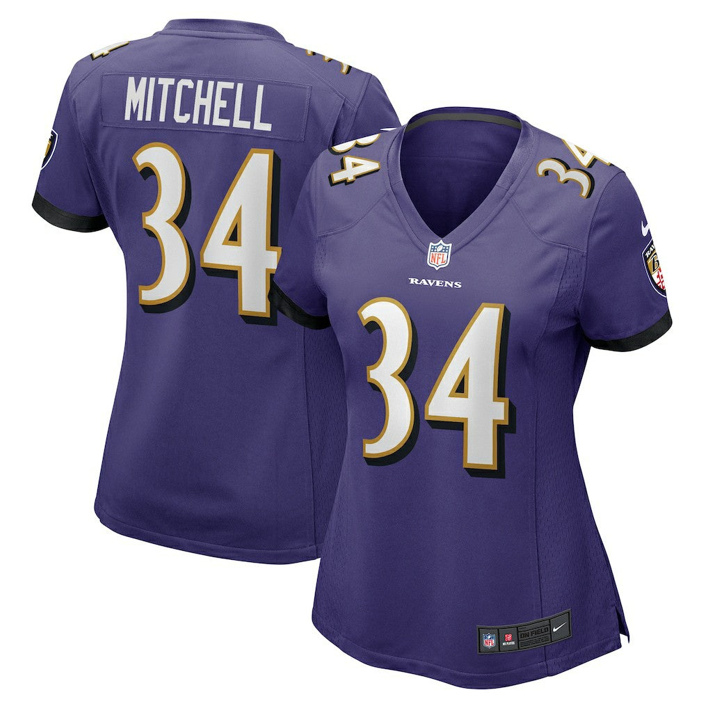 Baltimore Ravens Nike Keaton Mitchell  Women's Game Jersey