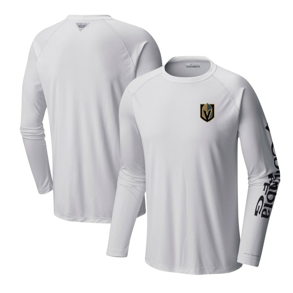 Vegas Golden Knights Columbia Terminal Tackle Omni-Shade Raglan Long Sleeve T-Shirt Sale