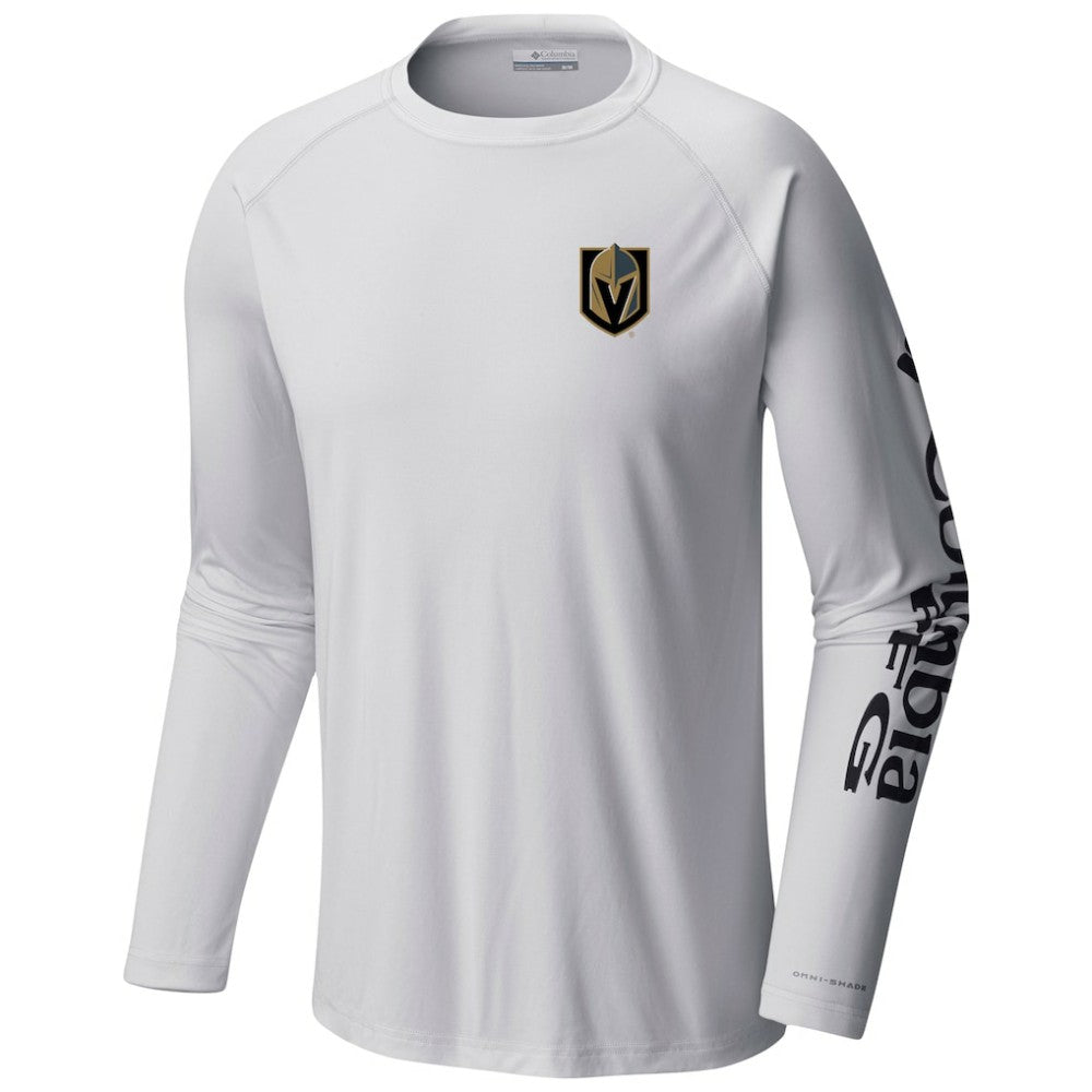 Vegas Golden Knights Columbia Terminal Tackle Omni-Shade Raglan Long Sleeve T-Shirt Sale
