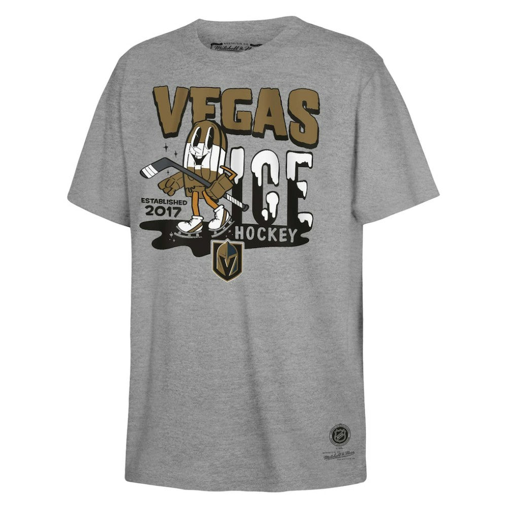 Vegas Golden Knights Mitchell & Ness Youth Ice Hockey T-Shirt Sale