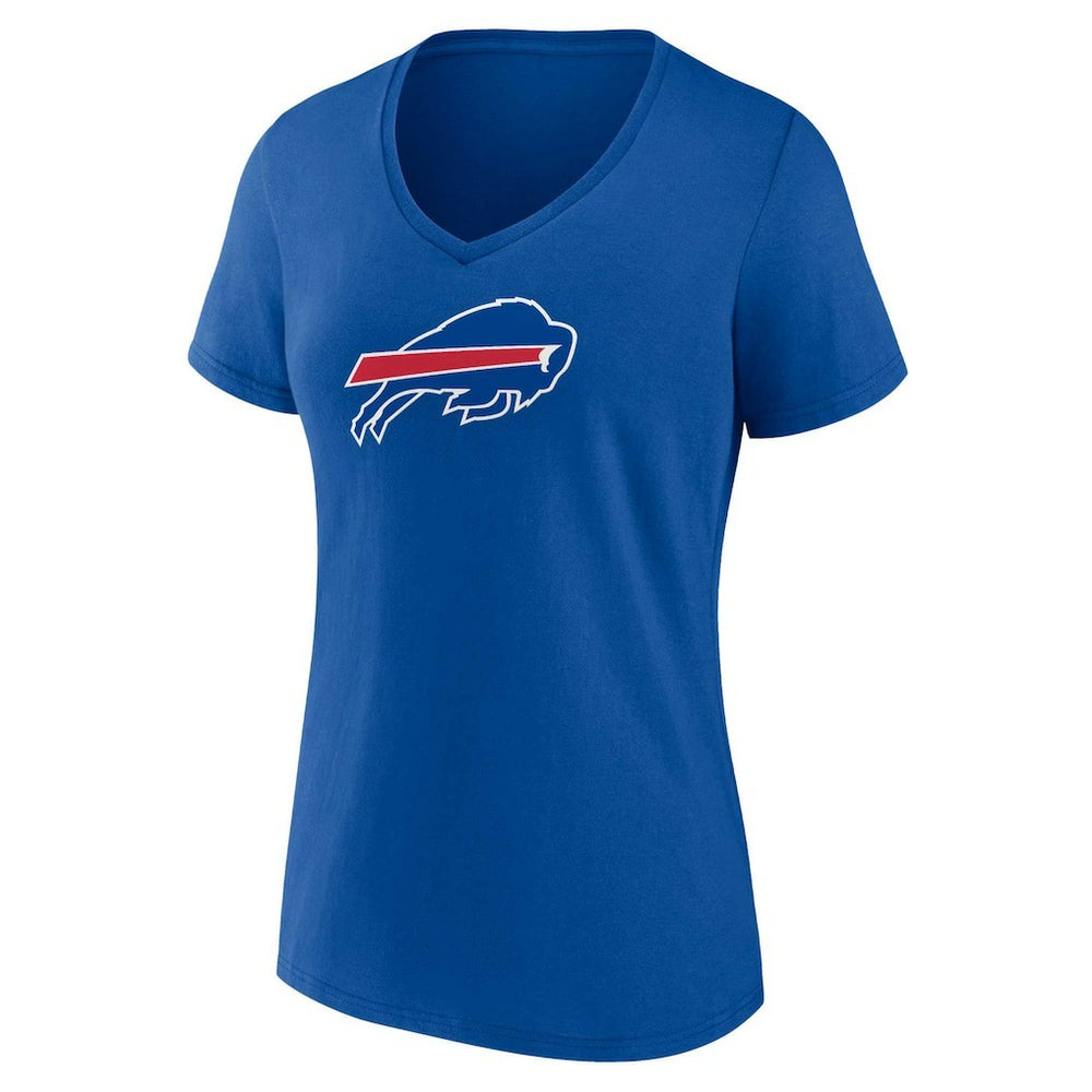 Buffalo Bills Fanatics Women's Plus Size Mother's Day #1 Mom V-Neck T-Shirt