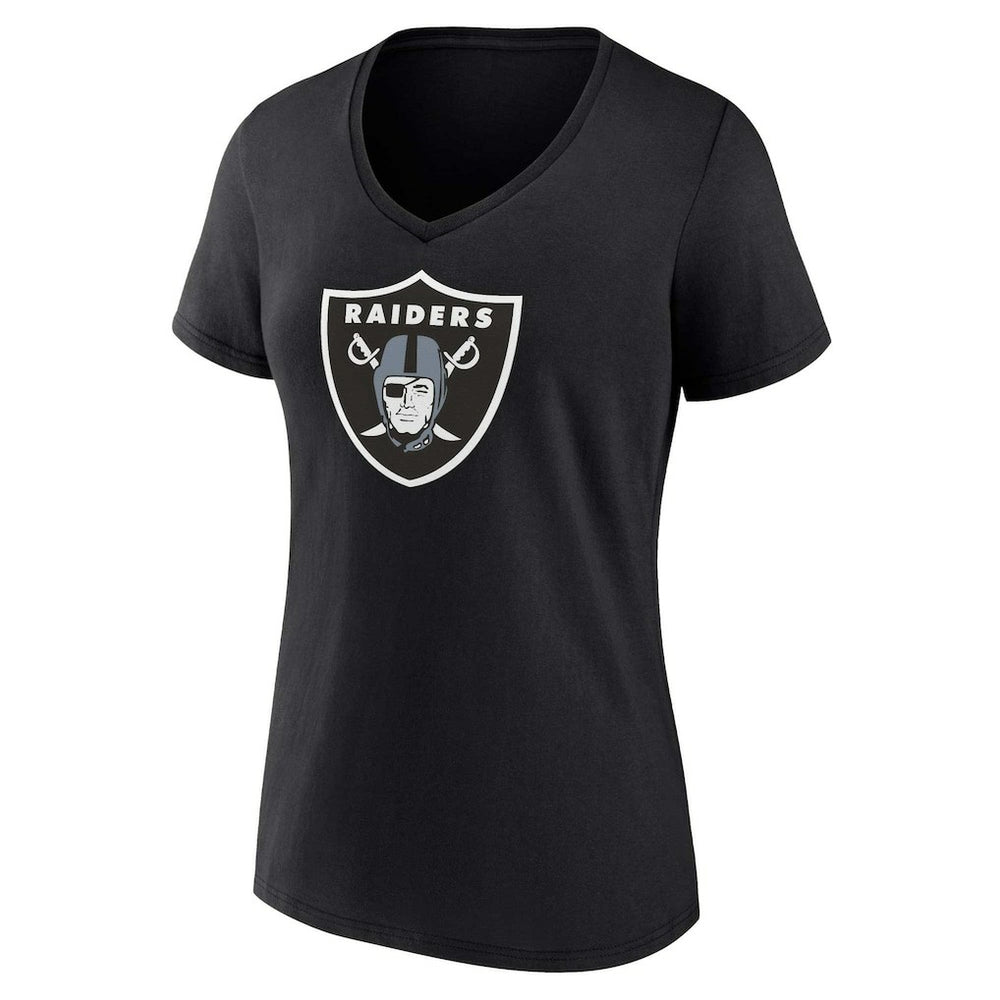 Las Vegas Raiders Fanatics Women's Plus Size Mother's Day #1 Mom V-Neck T-Shirt