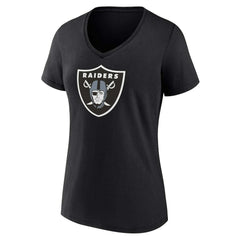 Las Vegas Raiders Fanatics Women's Plus Size Mother's Day #1 Mom V-Neck T-Shirt