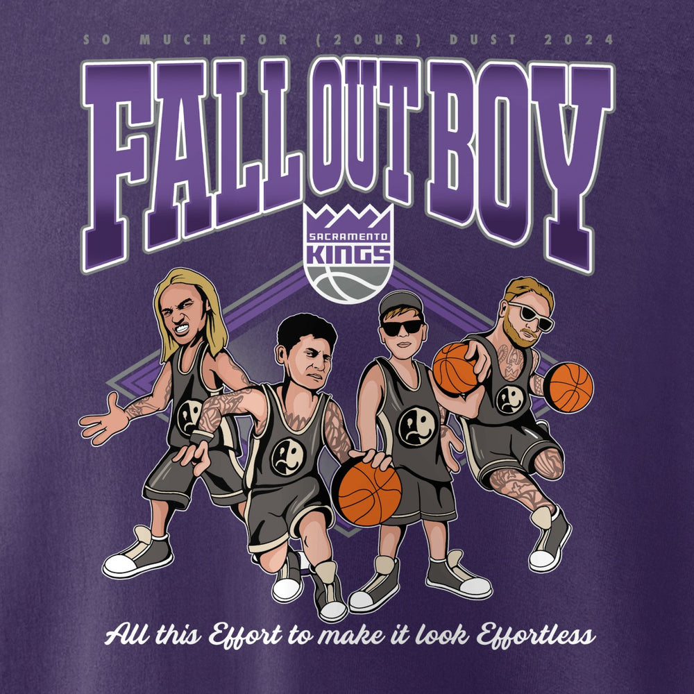 Fall Out Boy x Sacramento Kings Unisex So Much For (2our) Dust Pullover Sweatshirt Discount