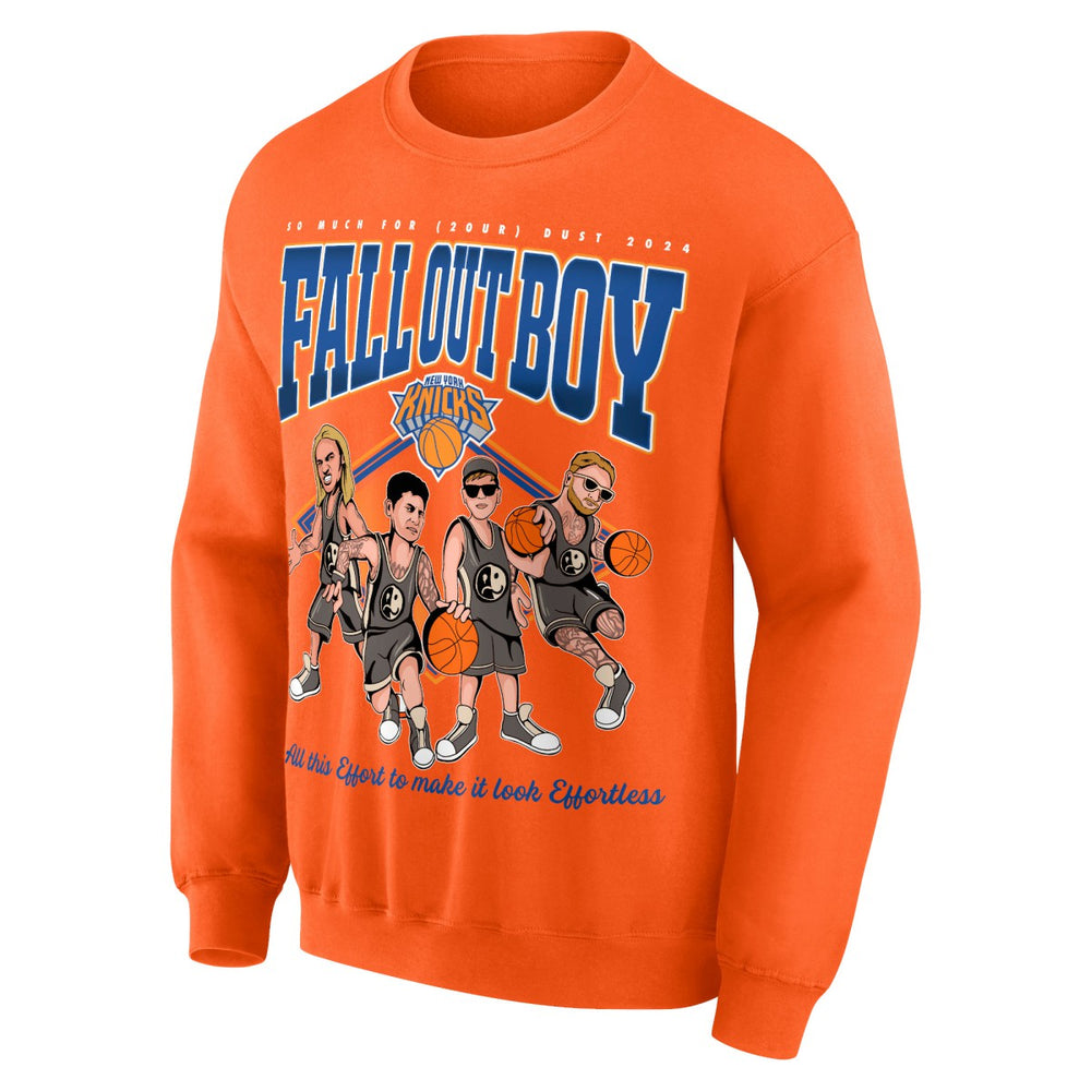 Fall Out Boy x New York Knicks Unisex So Much For (2our) Dust Pullover Sweatshirt For Sale