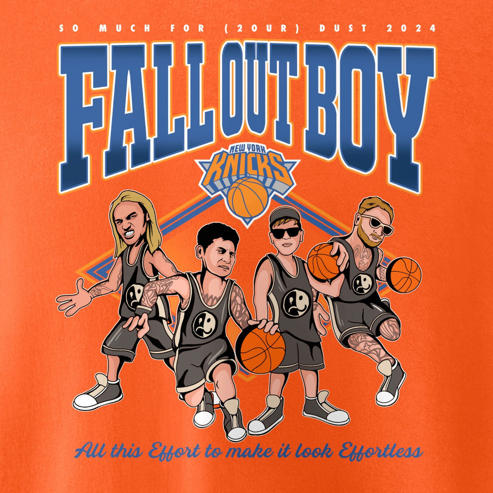 Fall Out Boy x New York Knicks Unisex So Much For (2our) Dust Pullover Sweatshirt For Sale