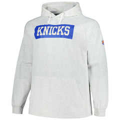 New York Knicks Big & Tall Raglan Tri-Blend Pullover Hoodie On Sale