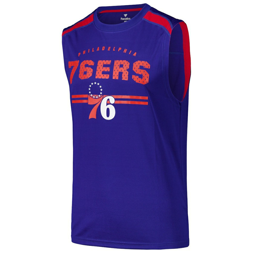 Philadelphia 76ers Birdseye Muscle Tank Top New