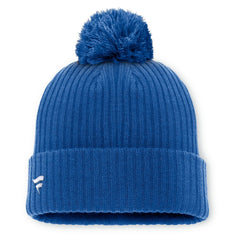 New York Rangers Fanatics Primary Logo Cuffed Knit Hat with Pom Online