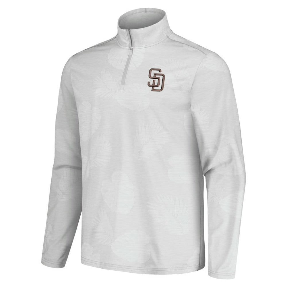 San Diego Padres Tommy Bahama Delray Frond IslandZone Half-Zip Jacket | MLB Shop