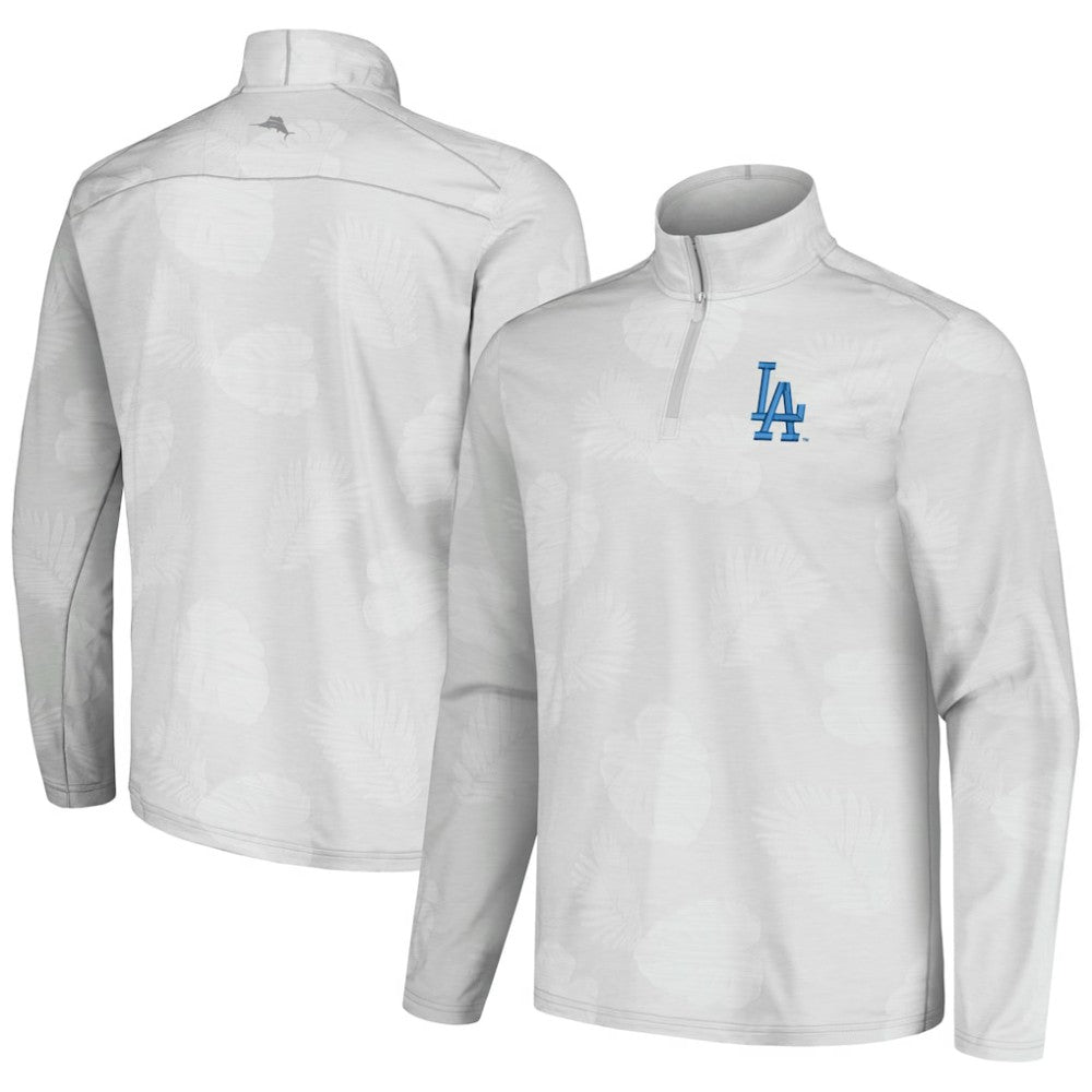 Los Angeles Dodgers Tommy Bahama Delray Frond IslandZone Half-Zip Jacket | MLB Shop