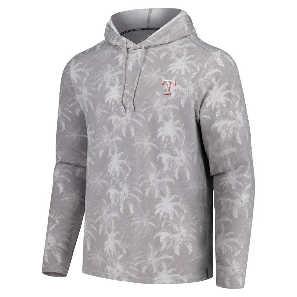 Texas Rangers Tommy Bahama Palm Frenzy Hoodie Long Sleeve T-Shirt | MLB Sale