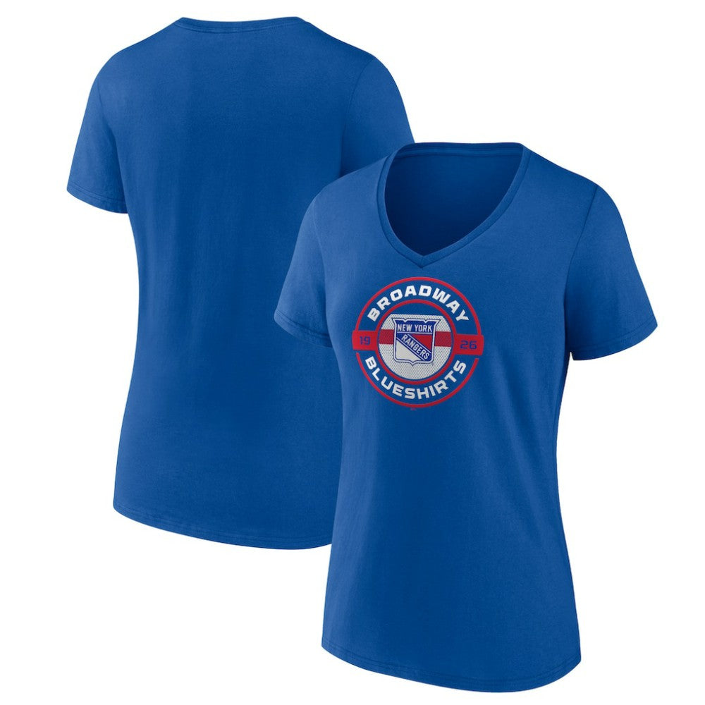 New York Rangers Fanatics Women's Local A V-Neck T-Shirt Online
