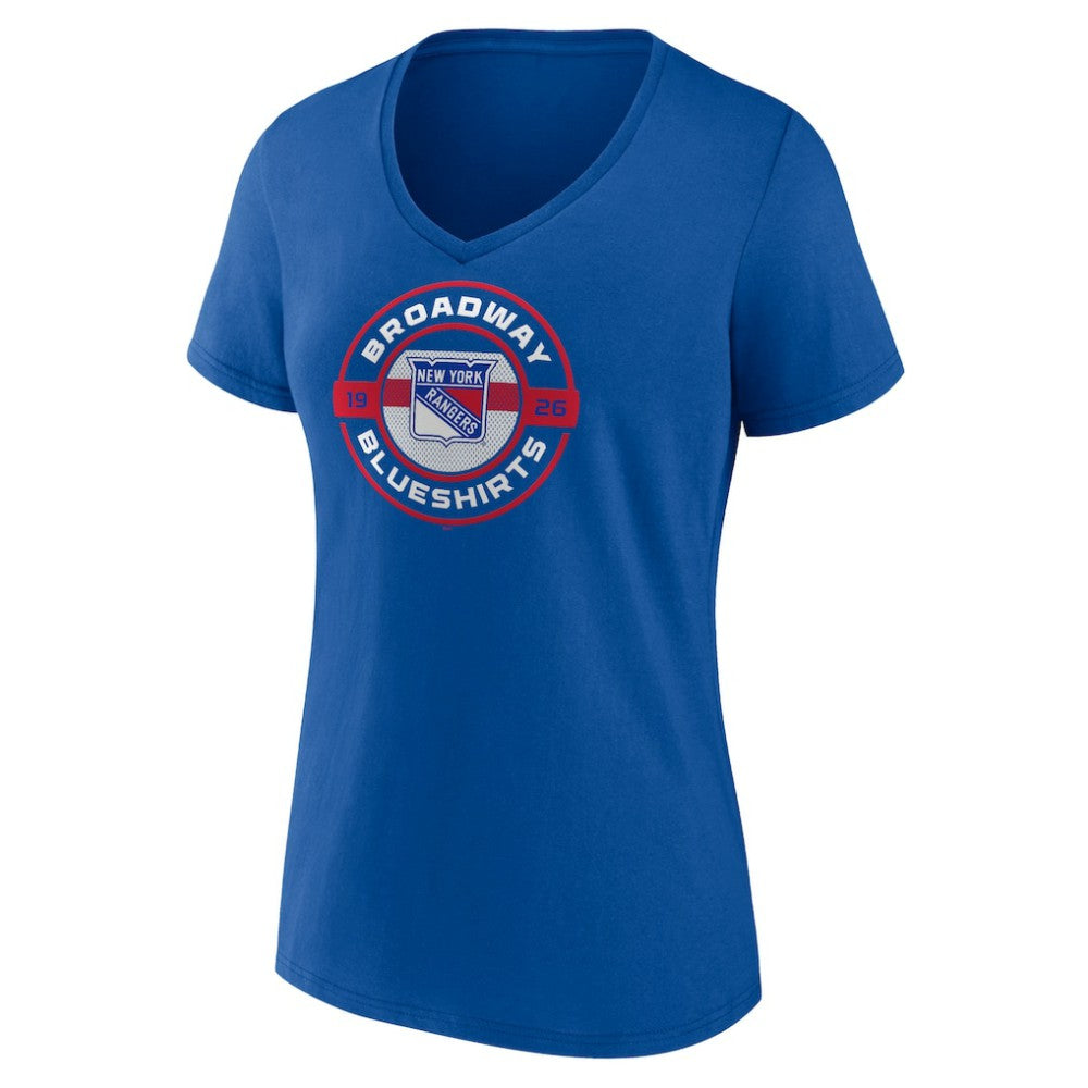 New York Rangers Fanatics Women's Local A V-Neck T-Shirt Online