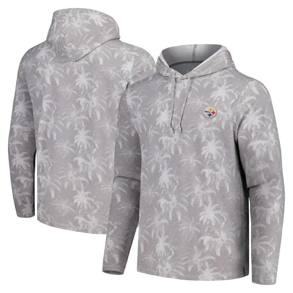Pittsburgh Steelers Tommy Bahama Palm Frenzy Hoodie Long Sleeve T-Shirt