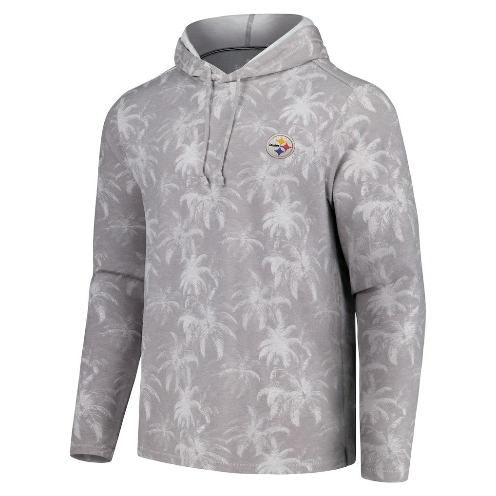 Pittsburgh Steelers Tommy Bahama Palm Frenzy Hoodie Long Sleeve T-Shirt