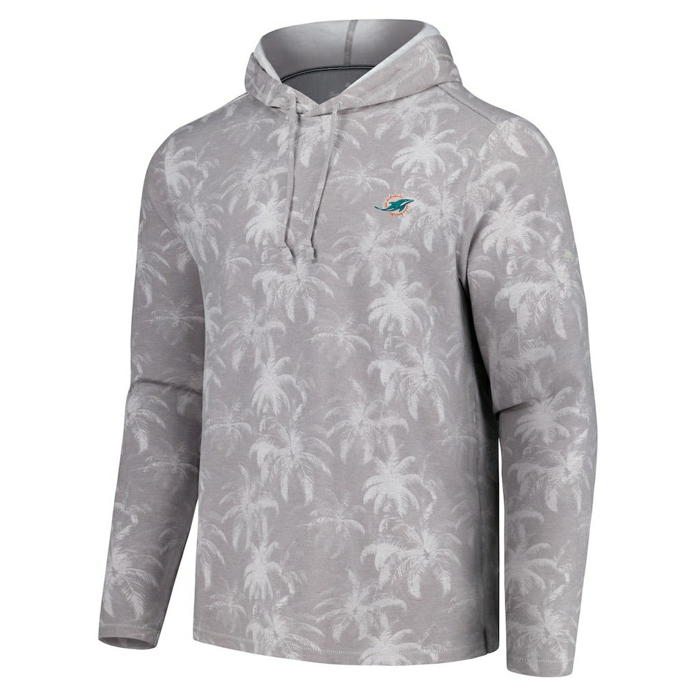 Miami Dolphins Tommy Bahama Palm Frenzy Hoodie Long Sleeve T-Shirt